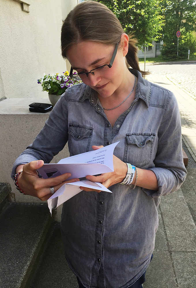 Jennifer Böhm ist gespannt auf die Prüfungsergebnisse